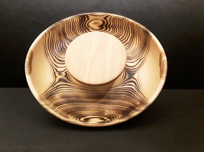 Coup'Tout frêne zebré Ø 30 cm — L'art de dompter le feu